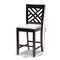 Baxton Studio Caron Gray Upholstered Espresso Finished Wood Pub Chair, PK2 153-9598 - alternate 7